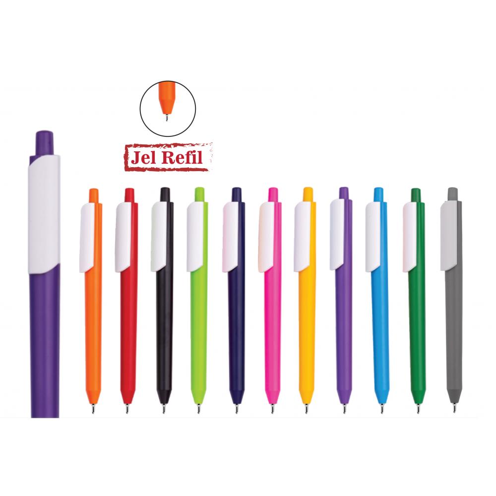 1011 Plastik Tükenmez Kalem (Jel Refil)